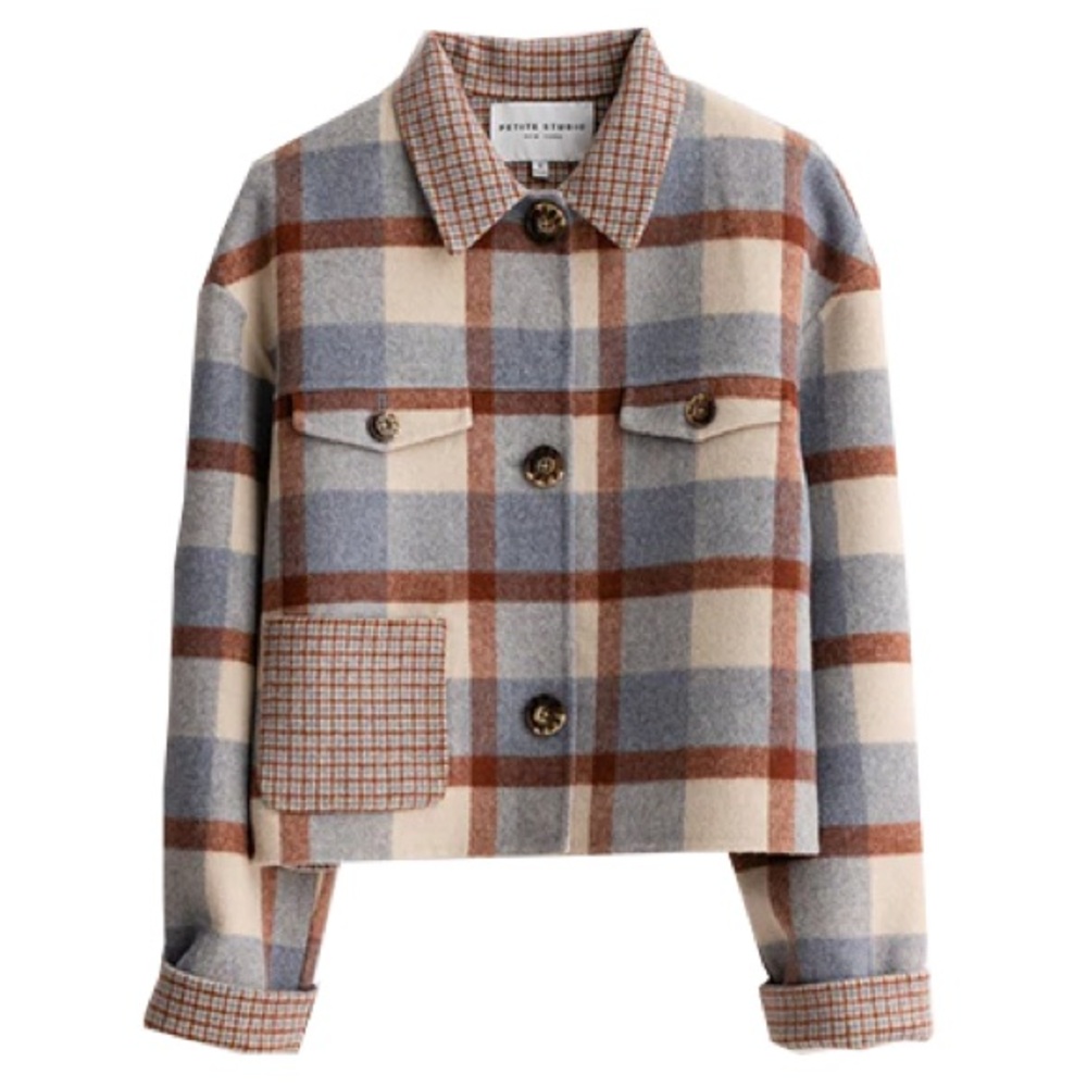 Plaid Wool-Blend Stockholm Jacket